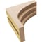 Ekena Millwork 5"W x 10"D x 10"H Classic Rockford Rough Cedar Woodgrain TimberThane Corbel, Primed Tan CORUR05X10X10ROCRCPR - alternate 2